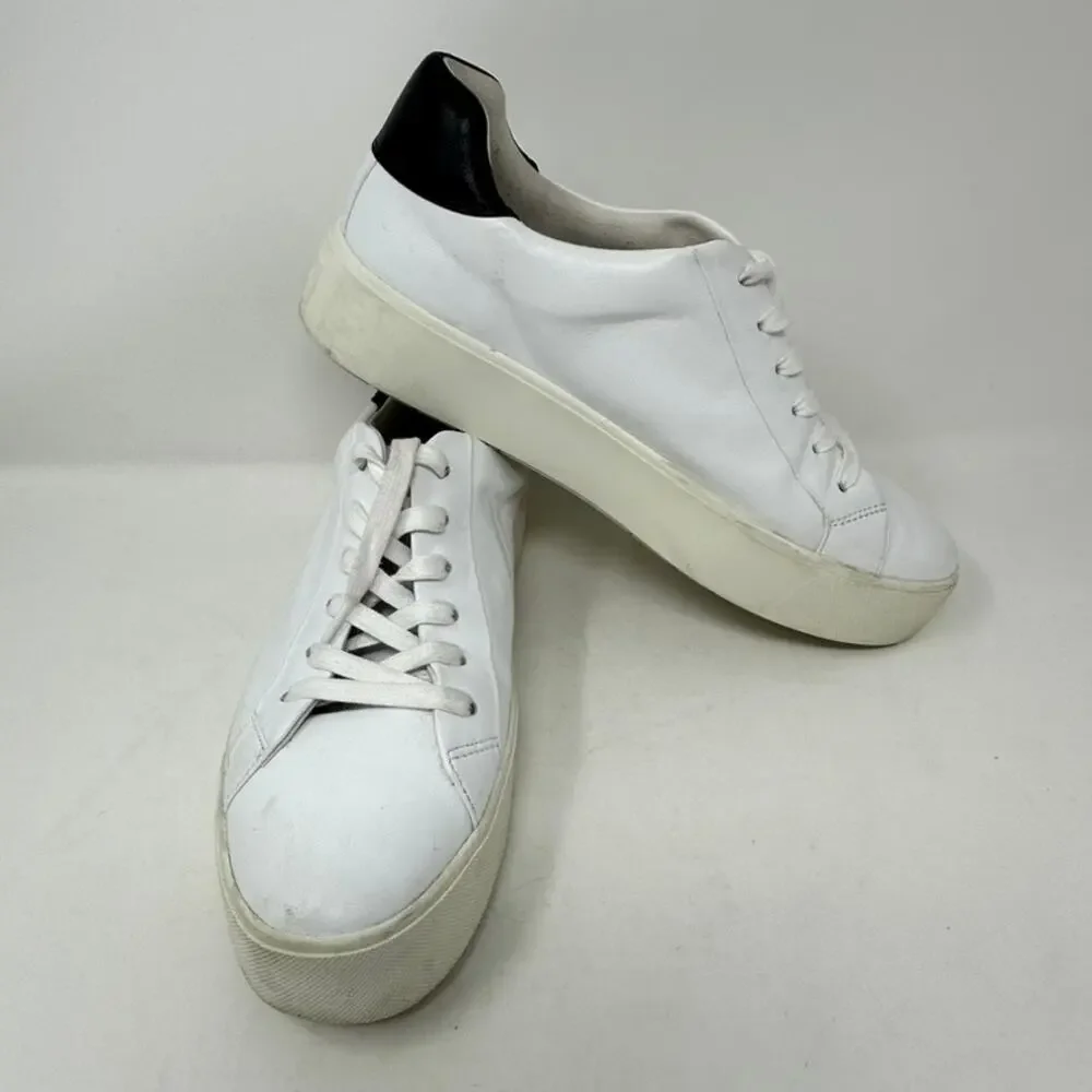 Vince Fulton Leather Oxford Sneakers Men's 9.5 Leather Upper Round Toe Lace-Up